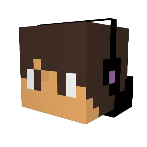 ReezeRay Minecraft avatar head, 3D render