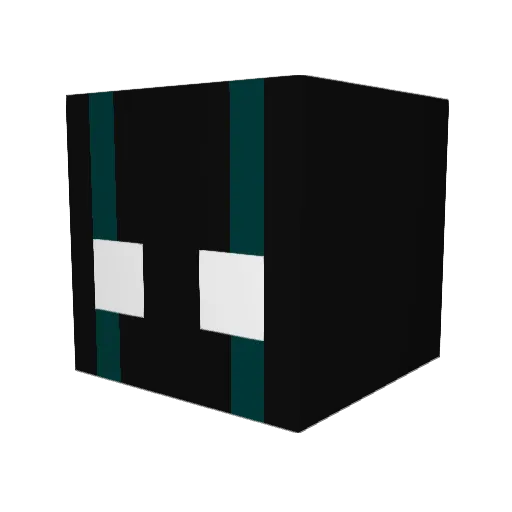 RefRaft_Alt Minecraft avatar head, 3D render