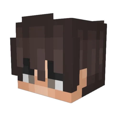 Refeex Minecraft avatar head, 3D render