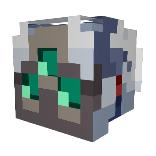 ReferenceVI Minecraft avatar head, 3D render