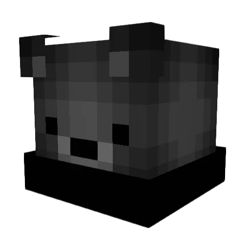 Refiller Minecraft avatar head, 3D render