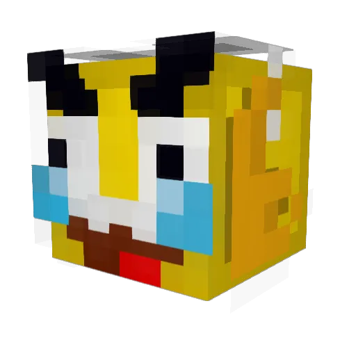 Refin69 Minecraft avatar head, 3D render