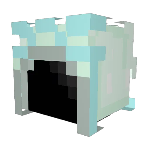 Reflect084 Minecraft avatar head, 3D render