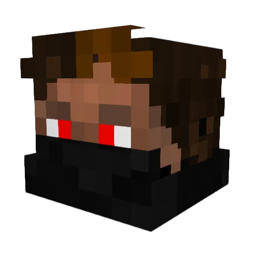 ReflectionGamr Minecraft avatar head, 3D render