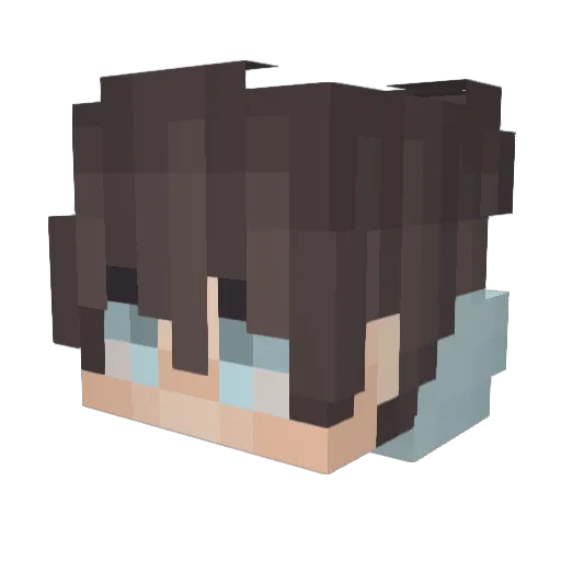 Reflecxion Minecraft avatar head, 3D render