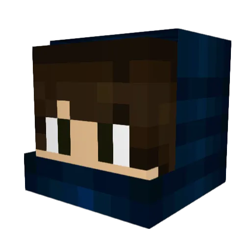 Reflex1232 Minecraft avatar head, 3D render