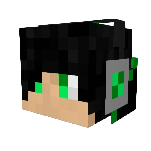 Reflex96 Minecraft avatar head, 3D render