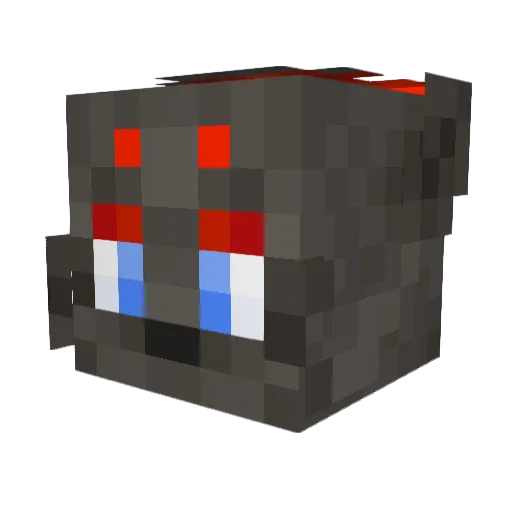 ReflexGURU Minecraft avatar head, 3D render