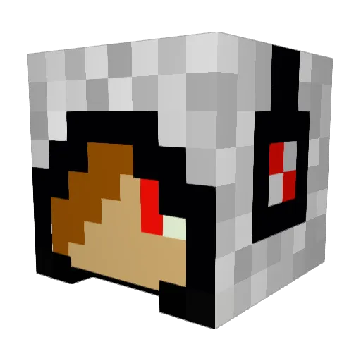 ReflexRewind_ Minecraft avatar head, 3D render