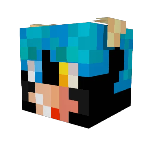 Reflex_VT8235 Minecraft avatar head, 3D render