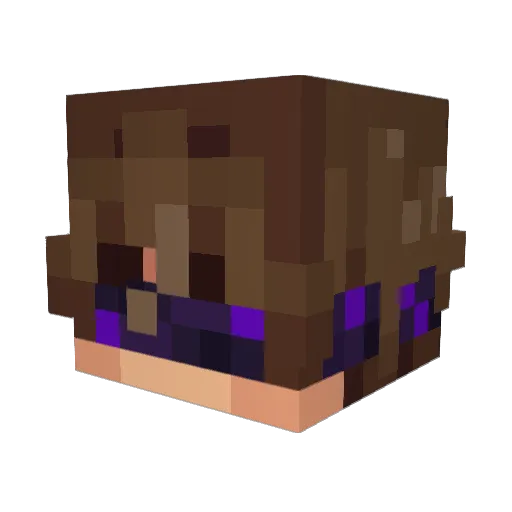 ReflexionX Minecraft avatar head, 3D render