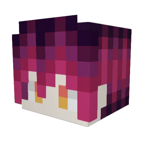 Reflexivize Minecraft avatar head, 3D render