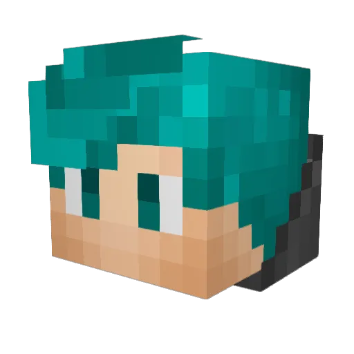 RefliX_ Minecraft avatar head, 3D render