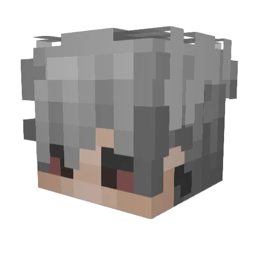 Refolt Minecraft avatar head, 3D render