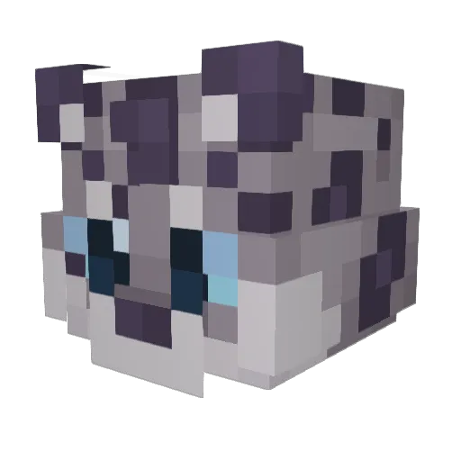 Reformic Minecraft avatar head, 3D render