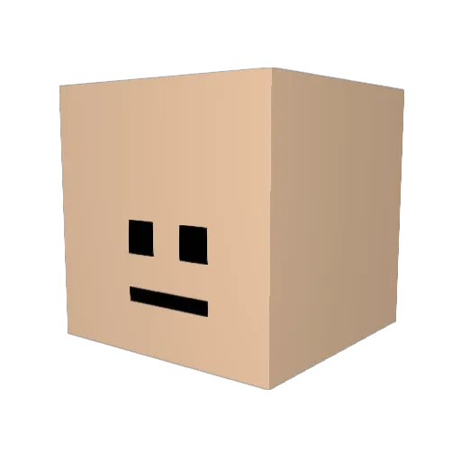 Refox_ Minecraft avatar head, 3D render
