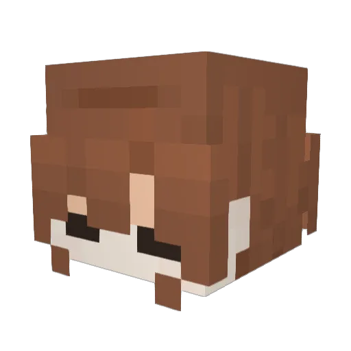 RefraSoda Minecraft avatar head, 3D render