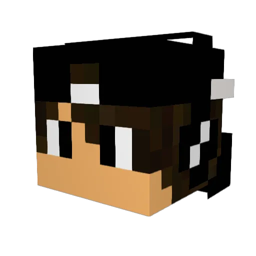RefreshhHD Minecraft avatar head, 3D render