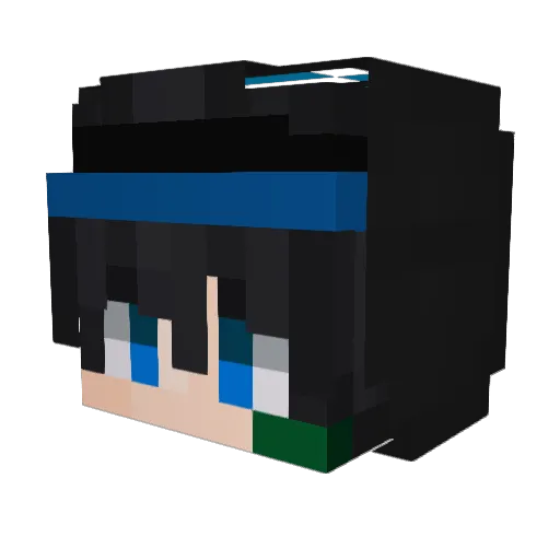 Refreshing_Arche Minecraft avatar head, 3D render