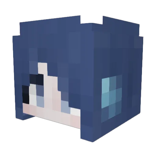 Refreshment57 Minecraft avatar head, 3D render