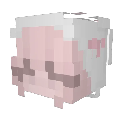 Refrict1on Minecraft avatar head, 3D render