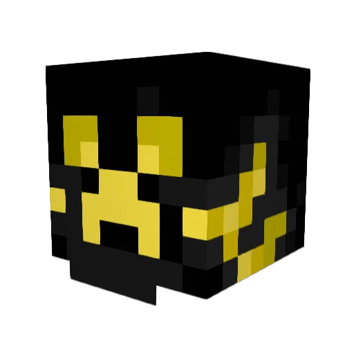 Refulgens Minecraft avatar head, 3D render