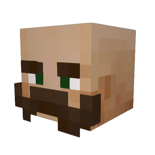 Refurbishment Minecraft avatar head, 3D render