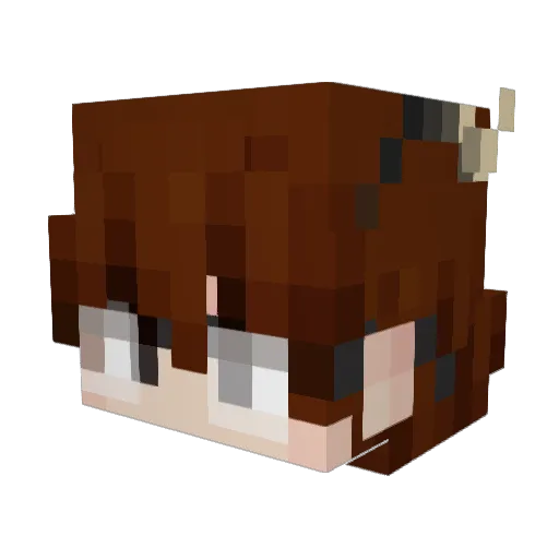 RegMothic Minecraft avatar head, 3D render