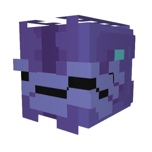 RegalClams Minecraft avatar head, 3D render