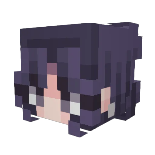 RegalRedrum Minecraft avatar head, 3D render