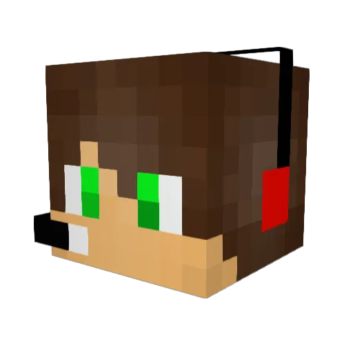 Regalar Minecraft avatar head, 3D render