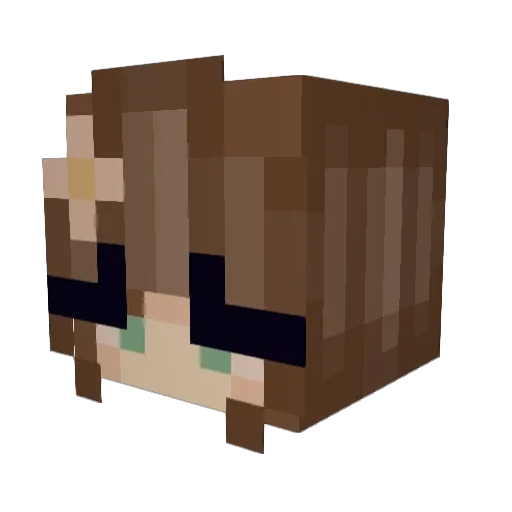 Reganisit Minecraft avatar head, 3D render