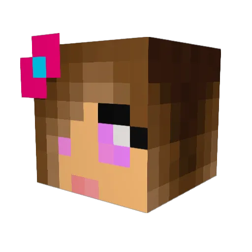 Regenbogen98 Minecraft avatar head, 3D render