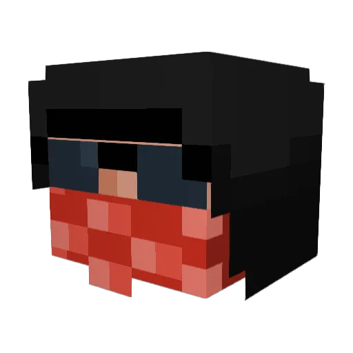 RegentHD Minecraft avatar head, 3D render