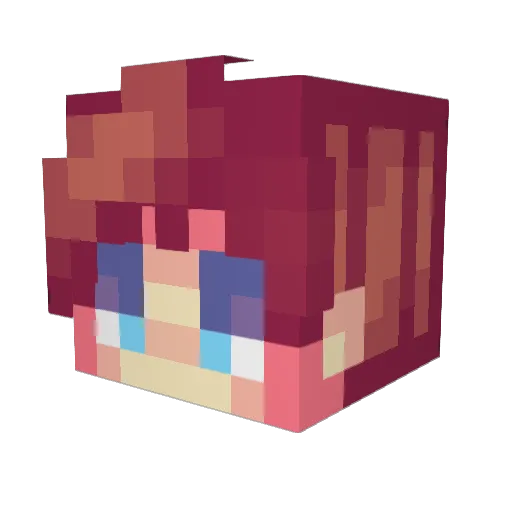 Regera007 Minecraft avatar head, 3D render