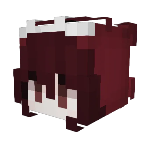 Regi1606 Minecraft avatar head, 3D render