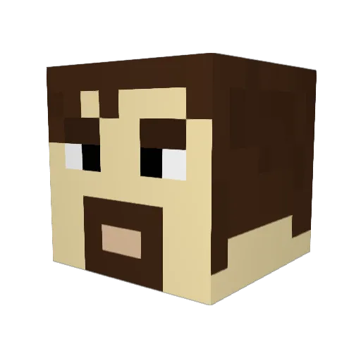 Regifloat222 Minecraft avatar head, 3D render