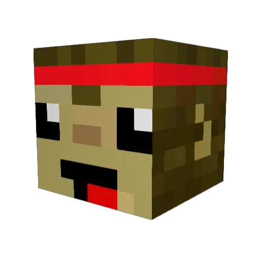 Reginardy Minecraft avatar head, 3D render