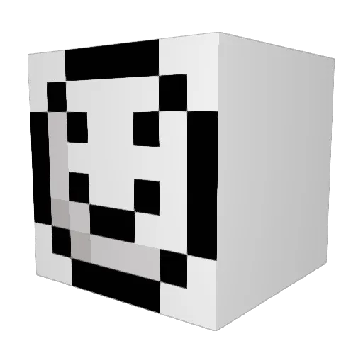 Regis_N_Kelly Minecraft avatar head, 3D render