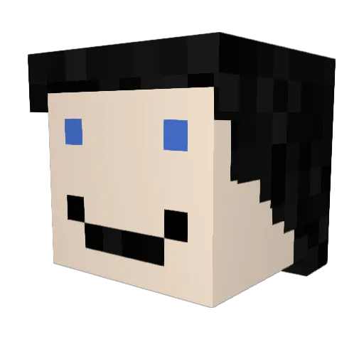 Regissowiec Minecraft avatar head, 3D render
