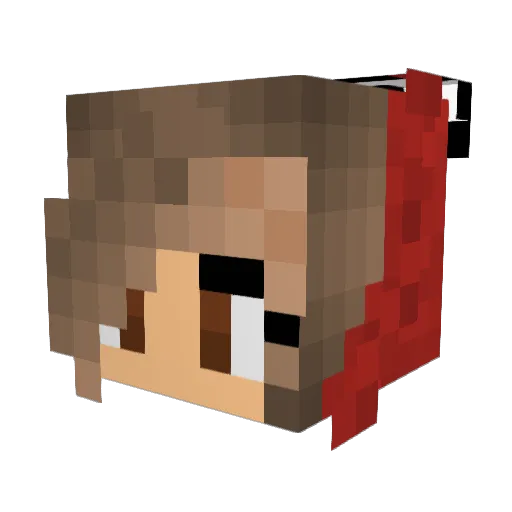 Reglitch08 Minecraft avatar head, 3D render