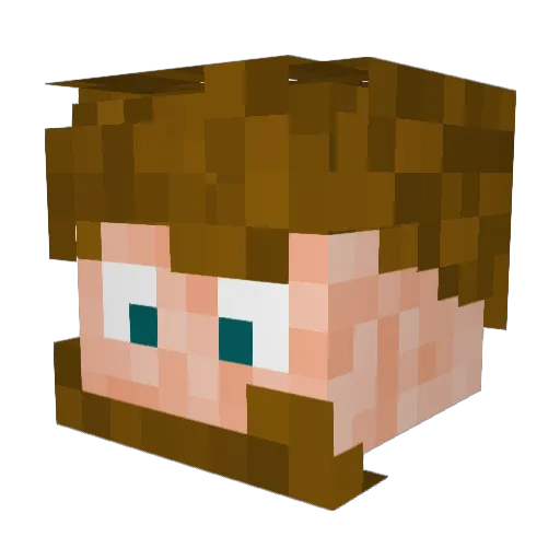Regmaw Minecraft avatar head, 3D render