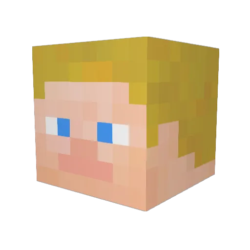 RegoleCKC Minecraft avatar head, 3D render