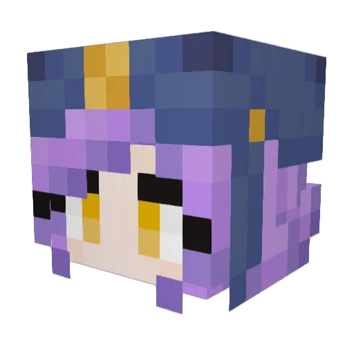 Regore Minecraft avatar head, 3D render