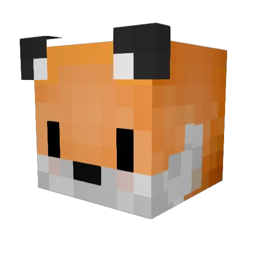 Regorth Minecraft avatar head, 3D render