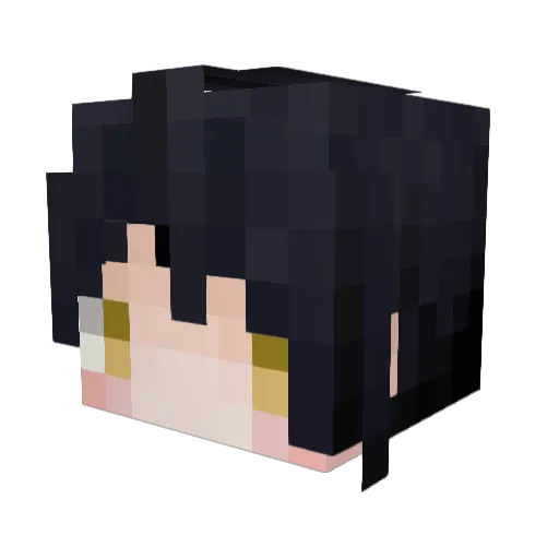Regovero Minecraft avatar head, 3D render
