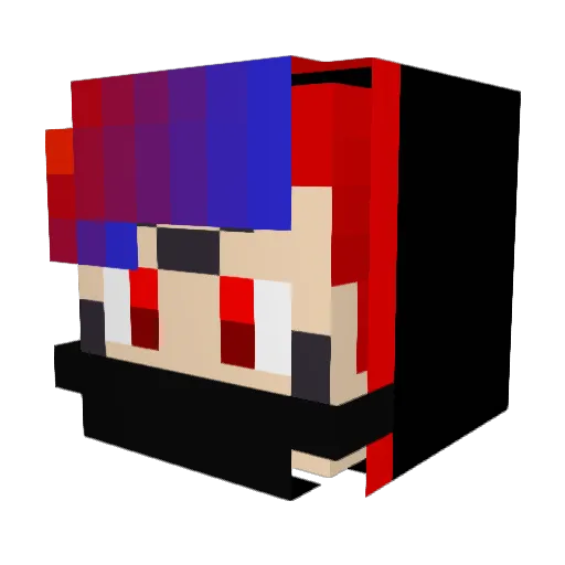 Regre Minecraft avatar head, 3D render