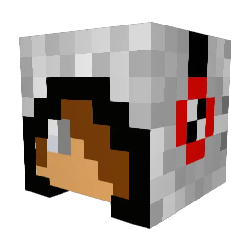 RegretfulExpert Minecraft avatar head, 3D render