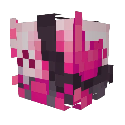 RegretfulGourmet Minecraft avatar head, 3D render