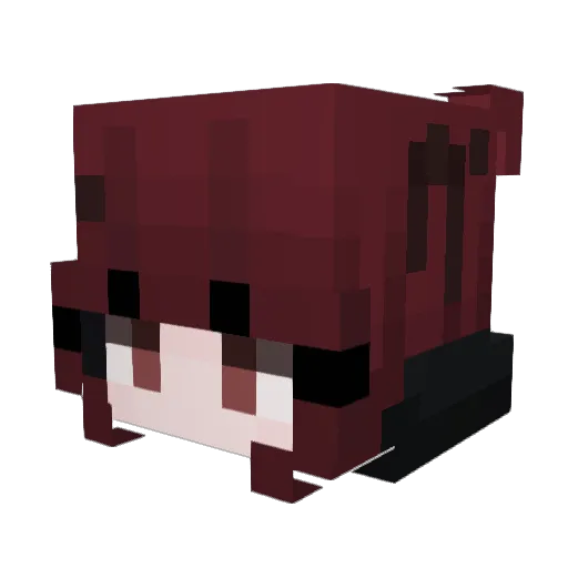 Regretnunplays Minecraft avatar head, 3D render